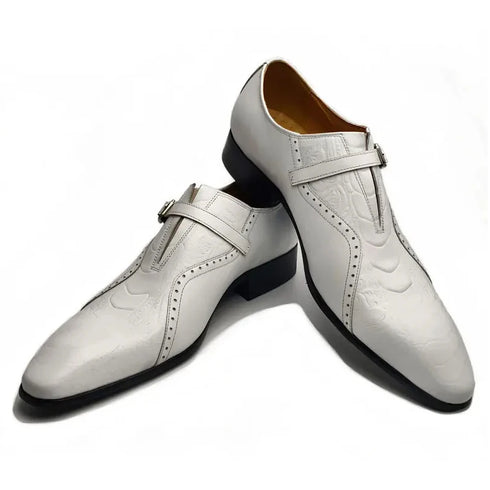 Men's Genuine Leather Loafers Comfortable Formal Shoes for Office Wedding Party